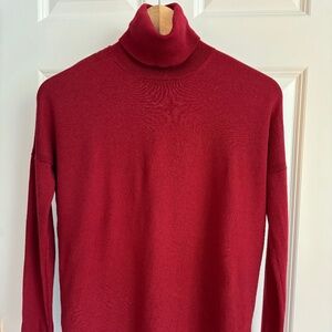 J.Crew maroon turtleneck sweater